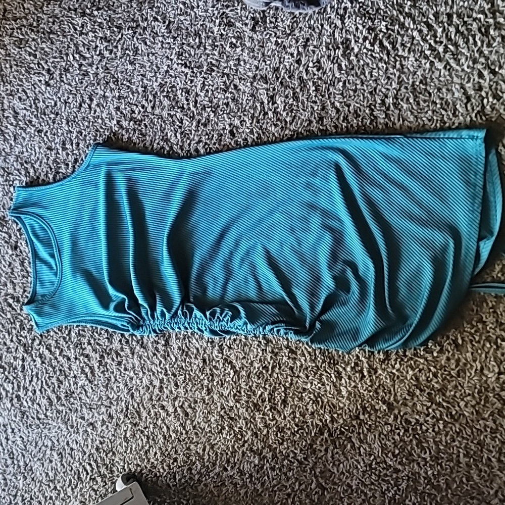 Shein Teal Side-tie Dress EUC